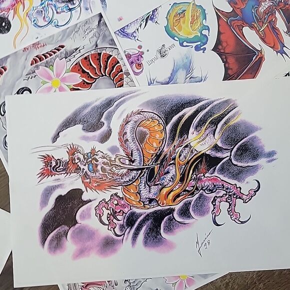 Tatoo flash art set of 15 - Picture 12 of 13